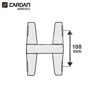 Le modèle de Machoire double Benzi croisillon 30,2x92 - MD07-BENZI