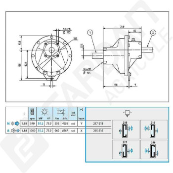 Le modèle de Boitier A-20A-620002-COMER - A-20A-620002-COMER
