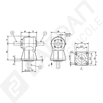Le modèle de Boitier LF-141A-141011-COMER - LF-141A-141011-COMER