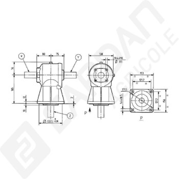 Le modèle de Boitier LF-141A-141012-COMER - LF-141A-141012-COMER