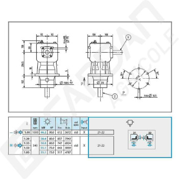 Le modèle de Boitier LF-149B-149033-COMER - LF-149B-149033-COMER