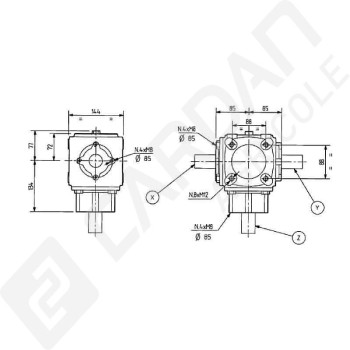 Le modèle de Boitier T-19A-259000-COMER - T-19A-259000-COMER