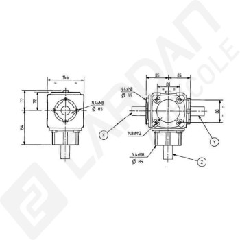 Le modèle de Boitier T-19G-259037-COMER - T-19G-259037-COMER