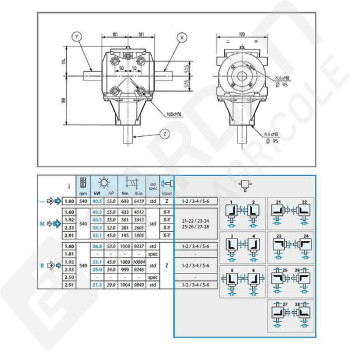 Le modèle de Boitier T-278A-278007-COMER - T-278A-278007-COMER
