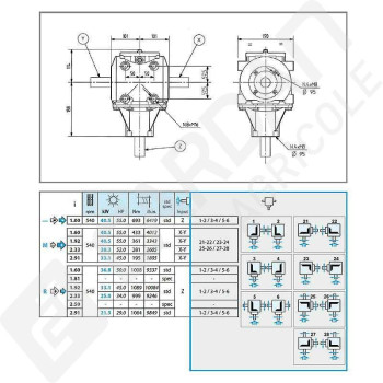 Le modèle de Boitier T-278A-278012-COMER - T-278A-278012-COMER