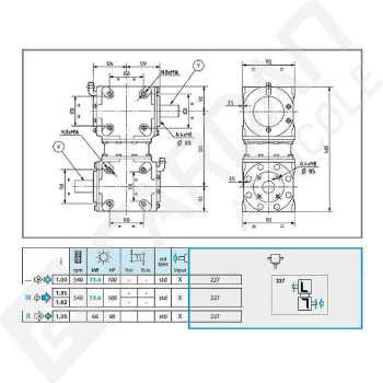 Le modèle de Boitier T-279D-27933100-COMER - T-279D-27933100-COMER