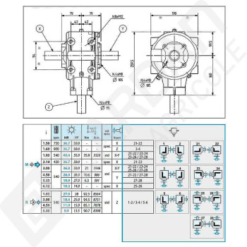 Le modèle de Boitier T-304A-304025-COMER - T-304A-304025-COMER