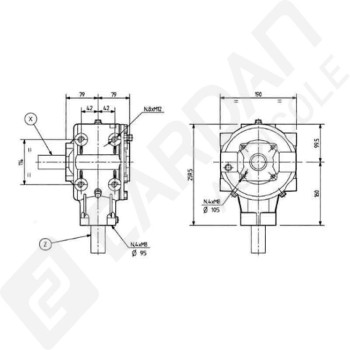 Le modèle de Boitier T-304C-304027-COMER - T-304C-304027-COMER