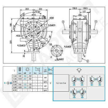Le modèle de Boitier T-332A-332003-COMER - T-332A-332003-COMER