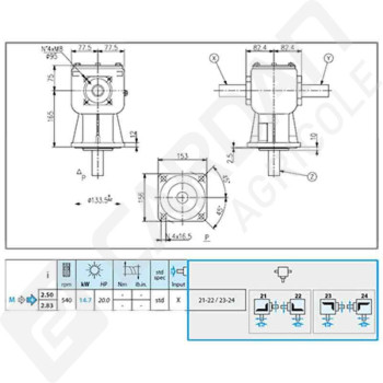 Le modèle de Boitier LF-211J-211899-COMER - LF-211J-211899-COMER