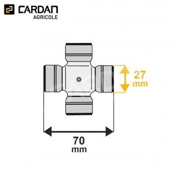 Le modèle de Croisillon de cardan agricole C04W-BENZI - 27x70 - C04W-BENZI