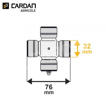 Le modèle de Croisillon de cardan agricole Walterscheid 35.00.141 - 32x76 - C19GL-WALTERSCHEID