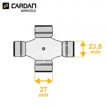 Le modèle de Croisillon de cardan agricole Walterscheid 21.06.00 - 27x74,6 - 23,8x91/95 - C29-WALTERSCHEID