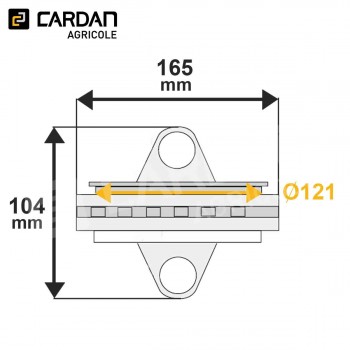 Le modèle de Corps central de joint homocinétique Walterscheid 35.41.05 / 1365722 - CC30-WALTERSCHEID