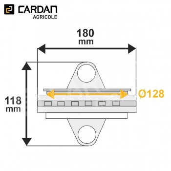 Le modèle de Corps central de joint homocinétique Walterscheid 36.41.05 / 1365725 - CC31-WALTERSCHEID