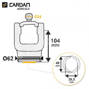 Le modèle de Machoire grand angle Walterscheid 21.42.810 (1366862) - HMTCI290-WALTERSCHEID