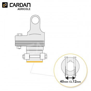Le modèle de Limiteur à boulon de rupture Walterscheid KB61/20 1184115 - LB199/40MMCL12-WALTERSCHEID