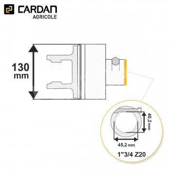 Le modèle de Limiteur auto débrayable Walterscheid 59.108.44 (1135808) - LDC21-134-20/D/3800-WALTERSCHEI