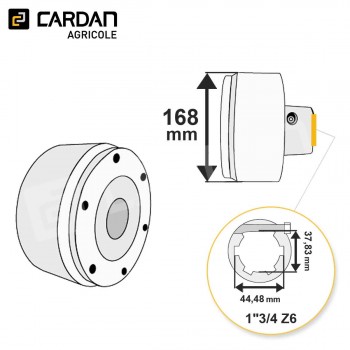 Le modèle de Limiteur auto débrayable Walterscheid 59.102.44 (1129878) - LDCMP160-134-6/G/2500/2-WALTERS