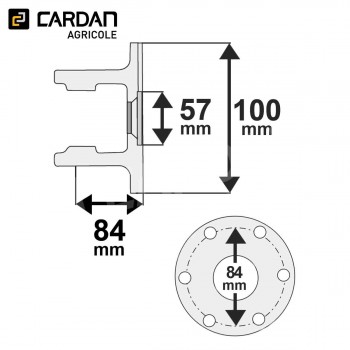 Le modèle de Machoire plateau Walterscheid 35.16.00 / 1023469 - MP19100F6-WALTERSCHEID