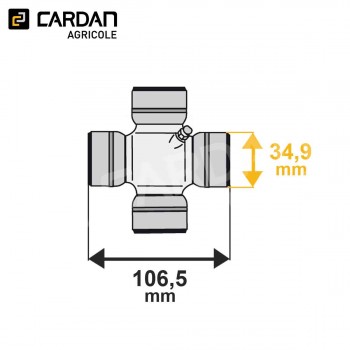 Le modèle de Croisillon de cardan CRO043549 - 34,9x106,5 - CRO043549