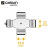 Croisillon de cardan agricole C28G-BENZI - 23,8x61,3 - 22x76/80
