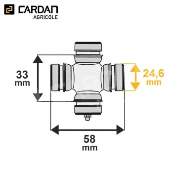 Le modèle de Croisillon avec circlips intérieur CRO018371 - CRO018371