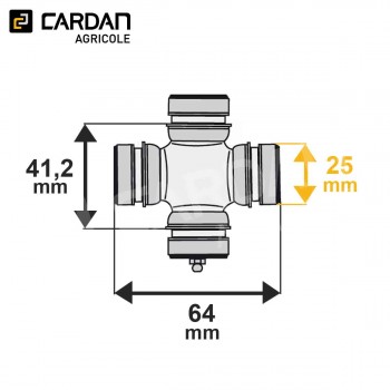 Le modèle de Croisillon avec circlips intérieur CRO042062 - CRO042062