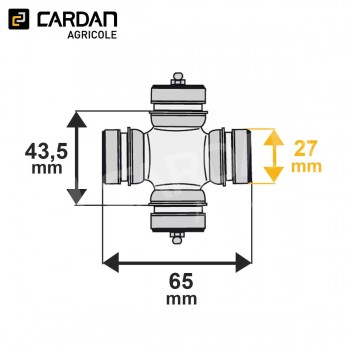 Le modèle de Croisillon avec circlips intérieur CRO022802 - CRO022802