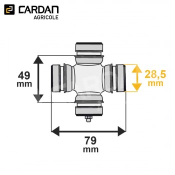 Le modèle de Croisillon avec circlips intérieur CRO053525 - CRO053525
