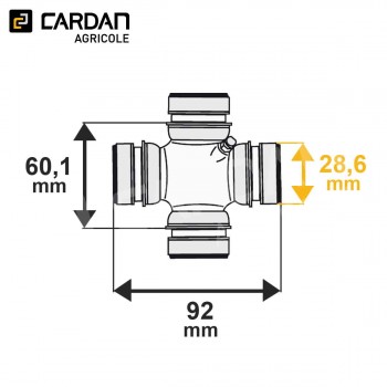 Le modèle de Croisillon avec circlips intérieur CRO037519 - CRO037519