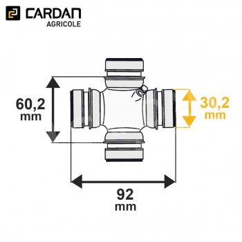 Le modèle de Croisillon avec circlips intérieur CRO039151 - CRO039151