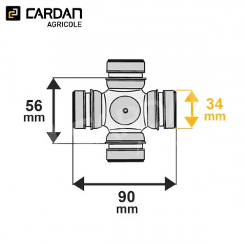 Le modèle de Croisillon avec circlips intérieur SY9000021 - SY9000021