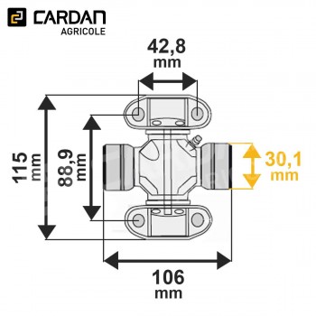 Le modèle de Croisillon à patins CRO092051 - CRO092051