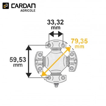 Le modèle de Croisillon à patins CRO055048 - CRO055048