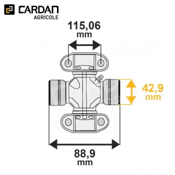 Le modèle de Croisillon à patins CRO055950 - CRO055950