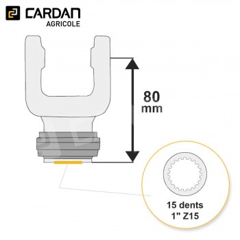 Le modèle de Machoire d'extrémité Benzi 22x54,8 - 1- Z15 A billes - MA02Z15VB-BENZI
