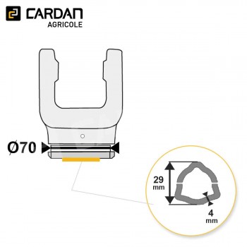 Le modèle de Machoire tube Bondioli 2040C6856 - MTFRISFTS2-BONDIOLI