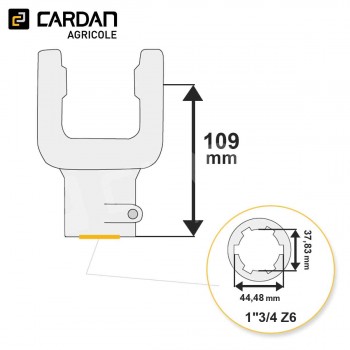 Le modèle de Machoire d'extrémité Benzi 27x74,5 - 1-3/4 Z6 Poussoir - MA059-BENZI