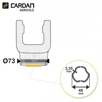 Le modèle de Machoire tube Bondioli 204S46856 - MTFRESFTS4-BONDIOLI