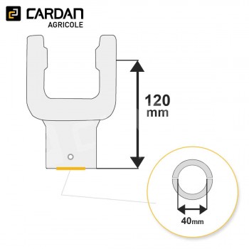 Le modèle de Machoire d'extrémité Magdalena 30,2x92 - 40 mm - MAL740-MAGDALENA