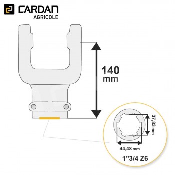 Le modèle de Machoire d'extrémité Benzi 41x118 - 1-3/4 Z6 Poussoirs - MA119-BENZI