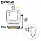 Machoire de grand angle Benzi - 36x89 - 32x106/110 - Tube Etoile 51x37