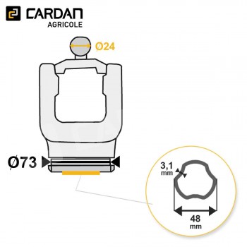 Le modèle de Machoire grand angle Bondioli SFT 2150E6883 - HMTFRESFTS4-BONDIOLI