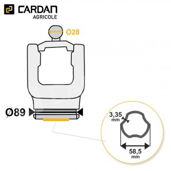 Le modèle de Machoire grand angle Bondioli SFT 2150G6883 - HMTFRESFTS6-BONDIOLI
