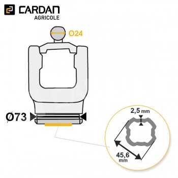 Le modèle de Machoire grand angle Bondioli SFT 2150C6871 - HMTQESFTS2-BONDIOLI