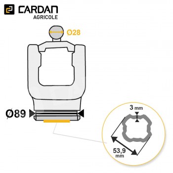 Le modèle de Machoire grand angle Bondioli SFT 2150G6871 - HMTQESFTS6-BONDIOLI