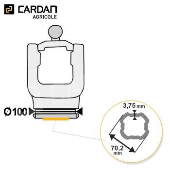 Le modèle de Machoire grand angle Bondioli SFT 2150N6851 - HMTQESFTSH-BONDIOLI