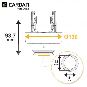 Le modèle de Roue libre Walterscheid IFM/L 56.114.45 / 1139561 - RL03/TC050RG-WALTERSCHEID