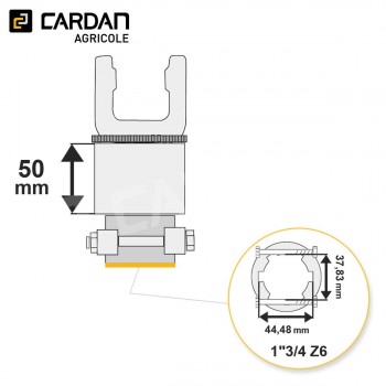 Le modèle de Roue libre Walterscheid F5/1L 56.166.40 / 1367688 - RL199RGP-WALTERSCHEID